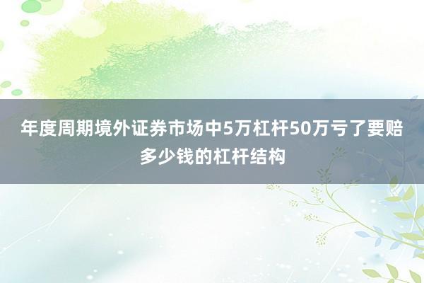 年度周期境外证券市场中5万杠杆50万亏了要赔多少钱的杠杆结构