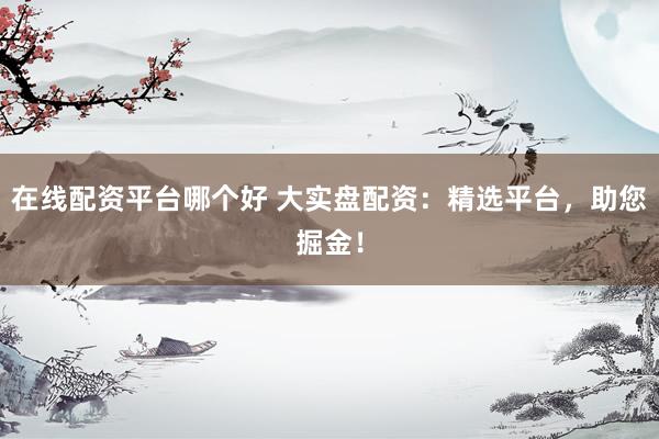 在线配资平台哪个好 大实盘配资：精选平台，助您掘金！